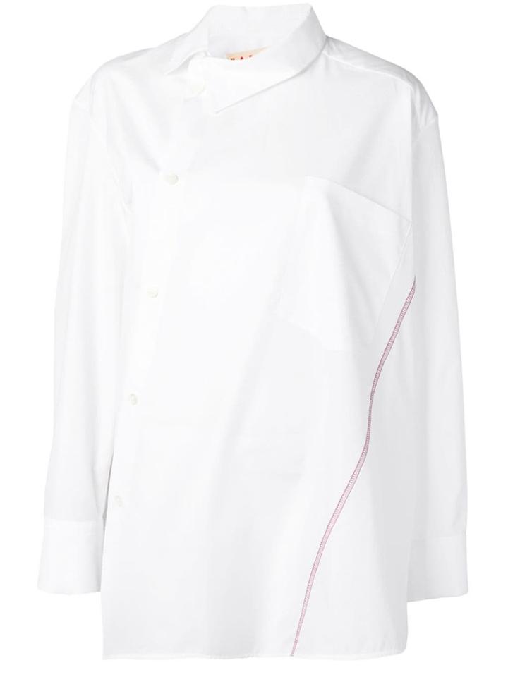 Marni Oversized Off-centre Shirt - White
