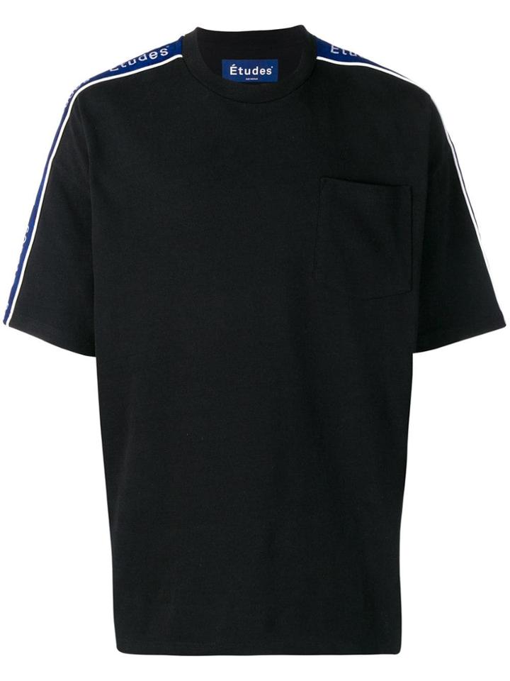 Études Contrbutor Tape T-shirt - Black