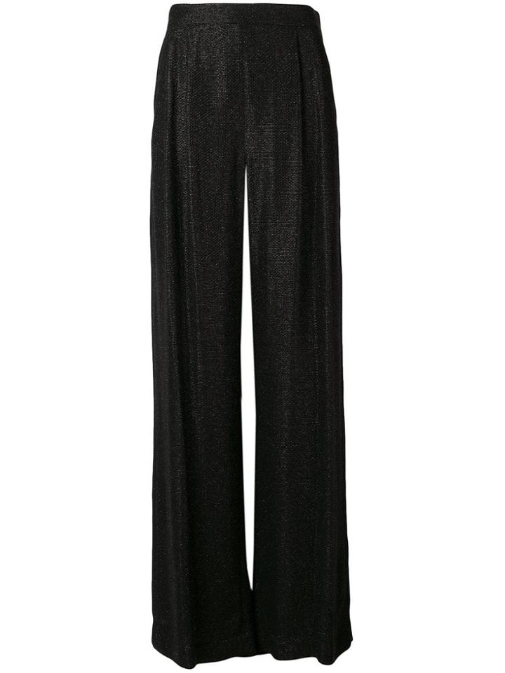 Max Mara High-rise Jacquard Trousers - Black