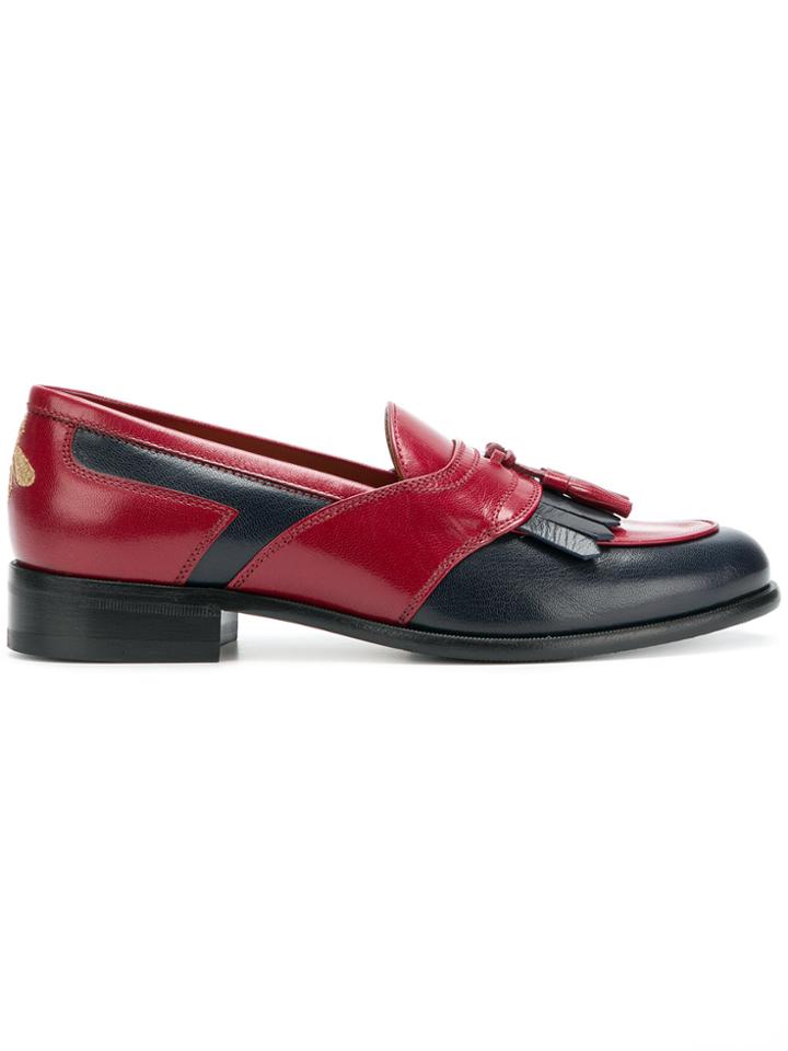 Gucci Fringed Loafers - Blue