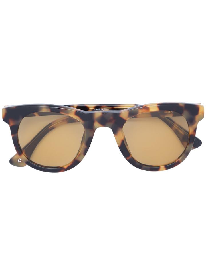 Linda Farrow Tortoiseshell Print Square Sunglasses - Brown