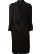 Yohji Yamamoto Vintage Lace Detail Coat, Women's, Size: 2, Black