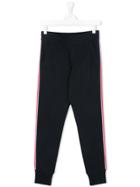 Moncler Kids Teen Stripe Sweatpants - Blue