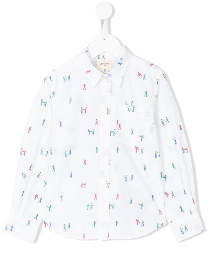 Bellerose Kids - Embroidered Shirt - Kids - Cotton - 2 Yrs, White