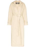 Jacquemus Single-breasted Cotton Trench Coat - Neutrals