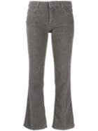 Haikure Flared Cropped Trousers - Grey