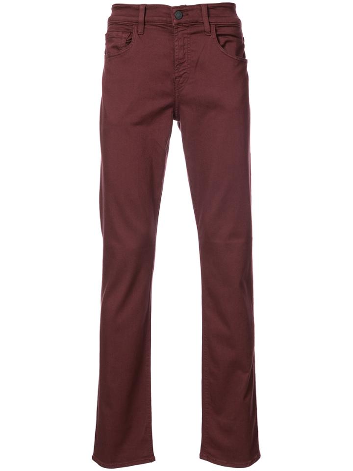 7 For All Mankind Slimmy Luxe Jeans - Red
