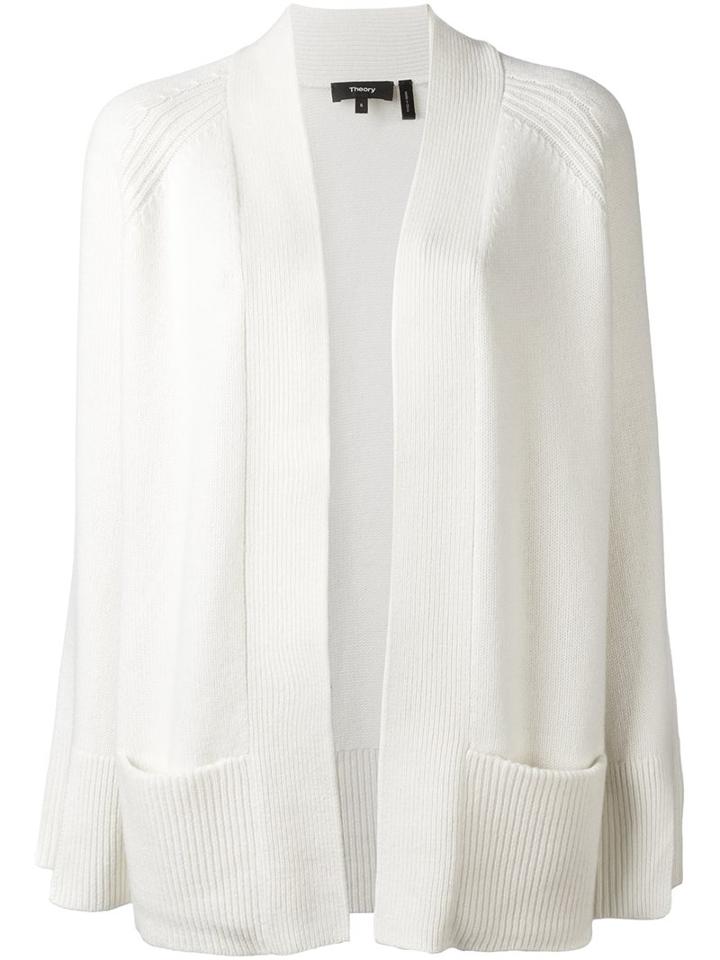 Theory Open Cardigan, Women's, Size: Medium, Nude/neutrals, Cashmere
