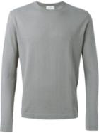 Ballantyne Crew Neck Pullover, Men's, Size: 48, Grey, Cotton