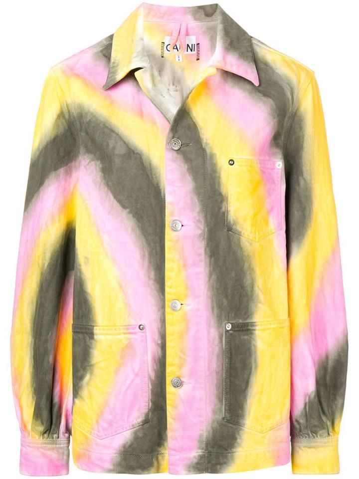 Ganni Tie-dye Jacket - Yellow