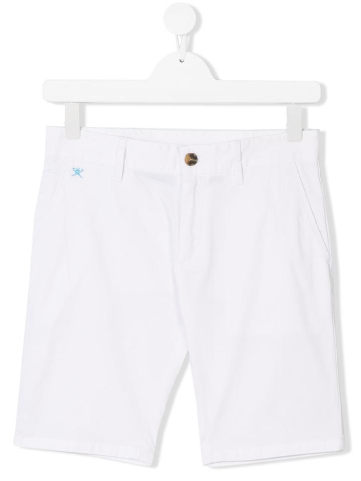 Hackett Kids Knee Length Chino Shorts - White
