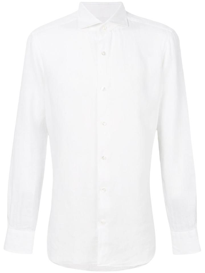 Barba Long Sleeved Shirt - White
