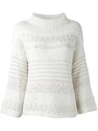 Polo Ralph Lauren High Neck Jumper, Women's, Size: Xs, White, Silk/nylon/wool/lambs Wool