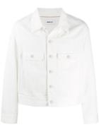 Ambush Logo Print Denim Jacket - White