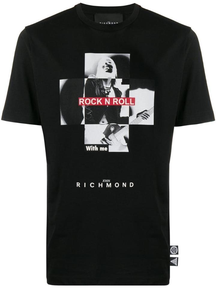 John Richmond Meterson Print T-shirt - Black