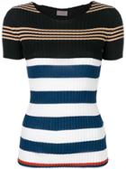 Mrz Striped Knit T-shirt - Multicolour