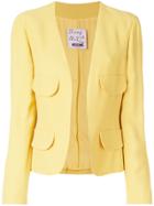 Moschino Vintage Flap-pocket Collarless Jacket - Yellow & Orange