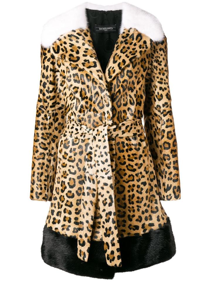 Simonetta Ravizza Ester Leopard Coat - Brown