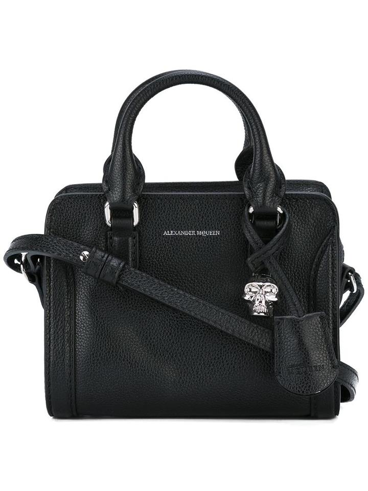 Alexander Mcqueen Padlock Crossbody Bag, Women's, Black