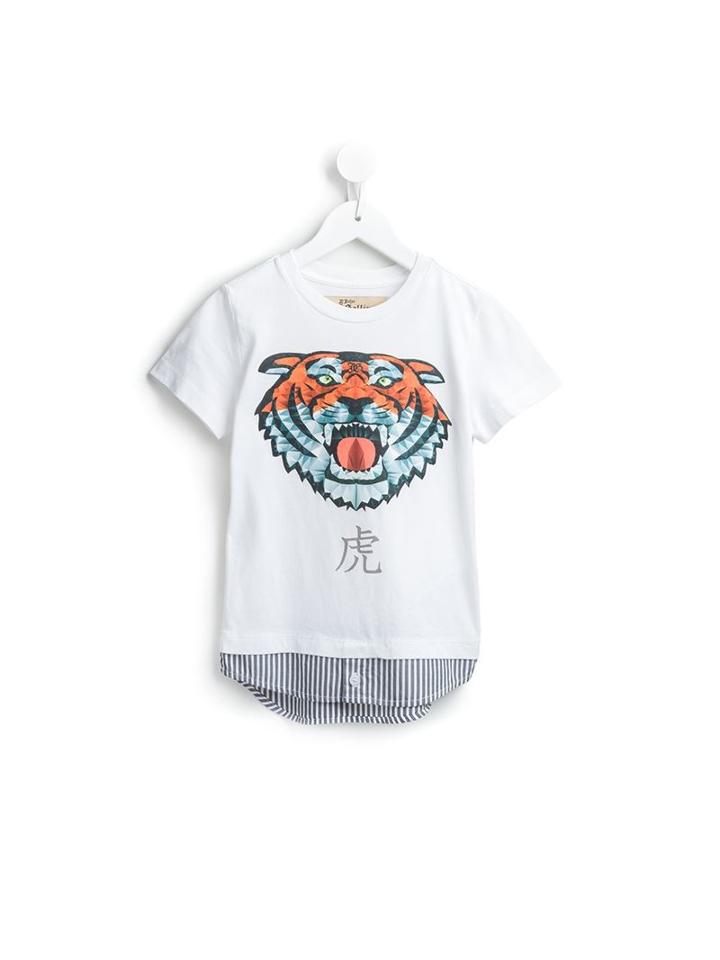 John Galliano Kids Tiger Print T-shirt