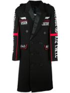 Ktz Embroidered Double Breasted Coat