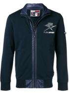 Plein Sport Zip Front Logo Sports Jacket - Blue