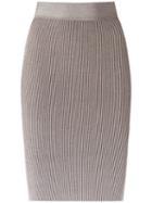 Cecilia Prado - Knit Pencil Skirt - Women - Acrylic/lurex/viscose - G, Pink, Acrylic/lurex/viscose