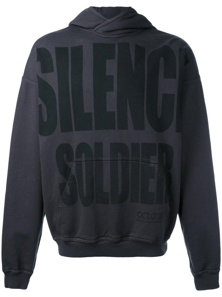 Haider Ackermann - Silence Soldier Hoodie - Men - Cotton - M, Grey, Cotton