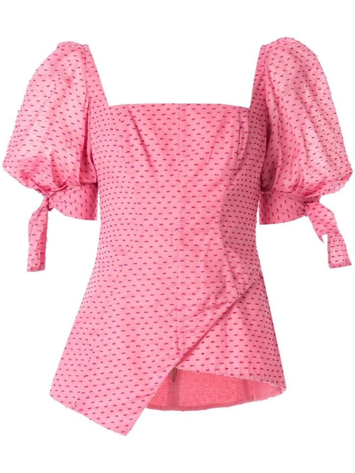 Rachel Gilbert Loni Puff Sleeve Top - Pink