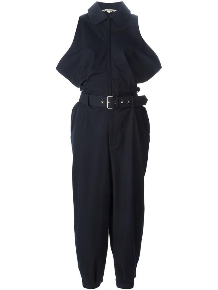 Comme Des Garcons Vintage Belted Sleeveless Jumpsuit
