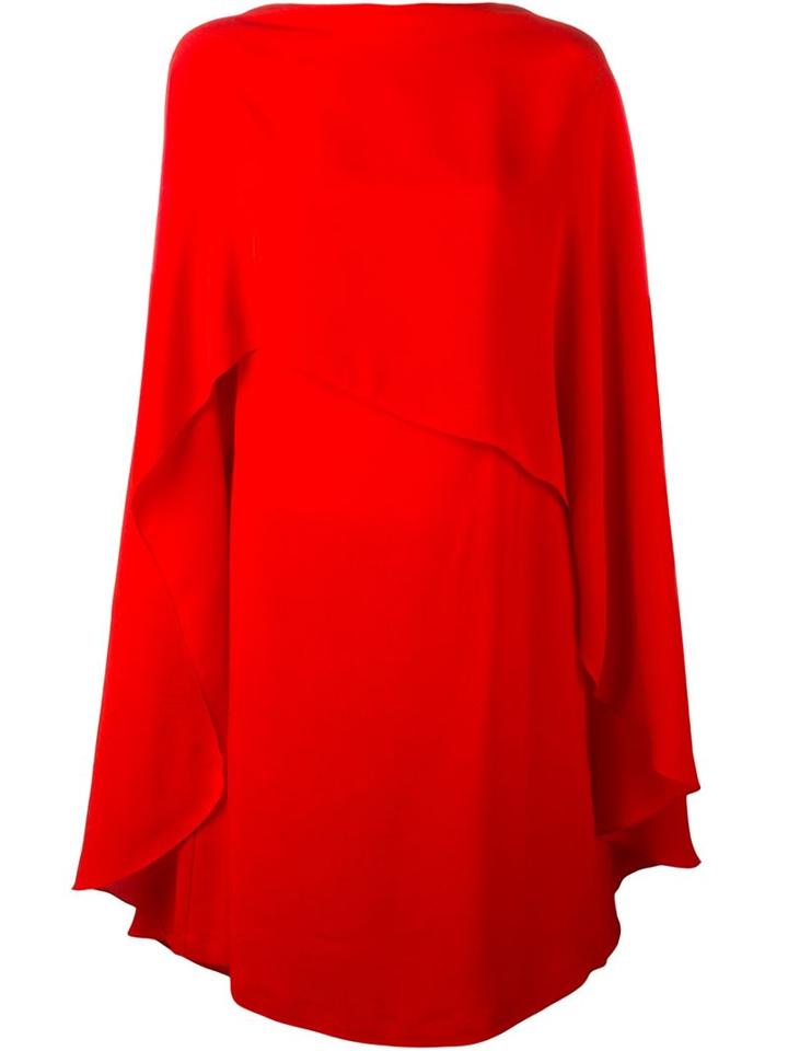 Sybilla 'poncho Dress', Women's, Size: 40, Red, Silk