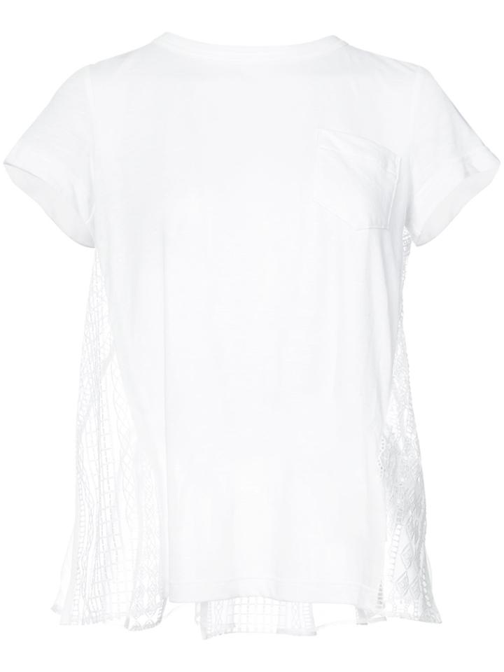 Sacai Sheer Back T-shirt - White