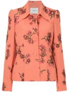Erdem Floral Print Suit Jacket - Pink & Purple
