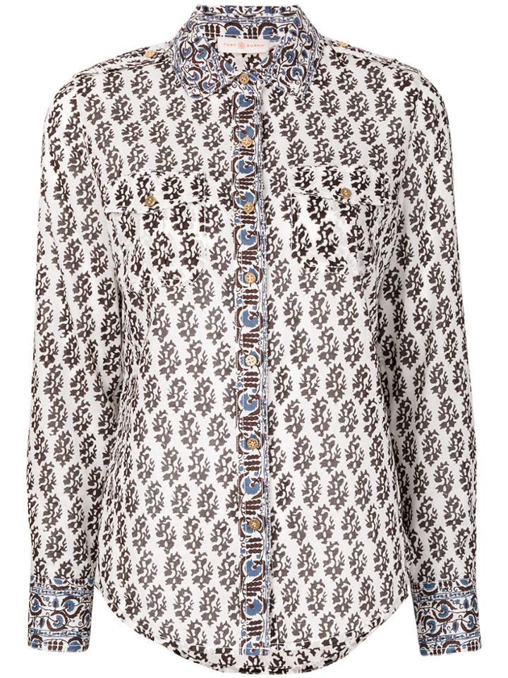 Tory Burch Guru Border Print Shirt - Multicolour