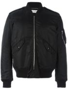 Saint Laurent Relaxed Fit Bomber Jacket - Black