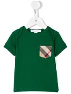 Burberry Kids - Check Pocket T-shirt - Kids - Cotton - 18 Mth, Toddler Boy's, Green