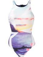 Perfect Moment - Aop Nordic Neo One-piece Ibiza - Women - Neoprene/nylon/polyester - Xs, Neoprene/nylon/polyester