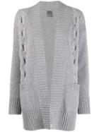 Lorena Antoniazzi Short Knitted Cardigan - Grey