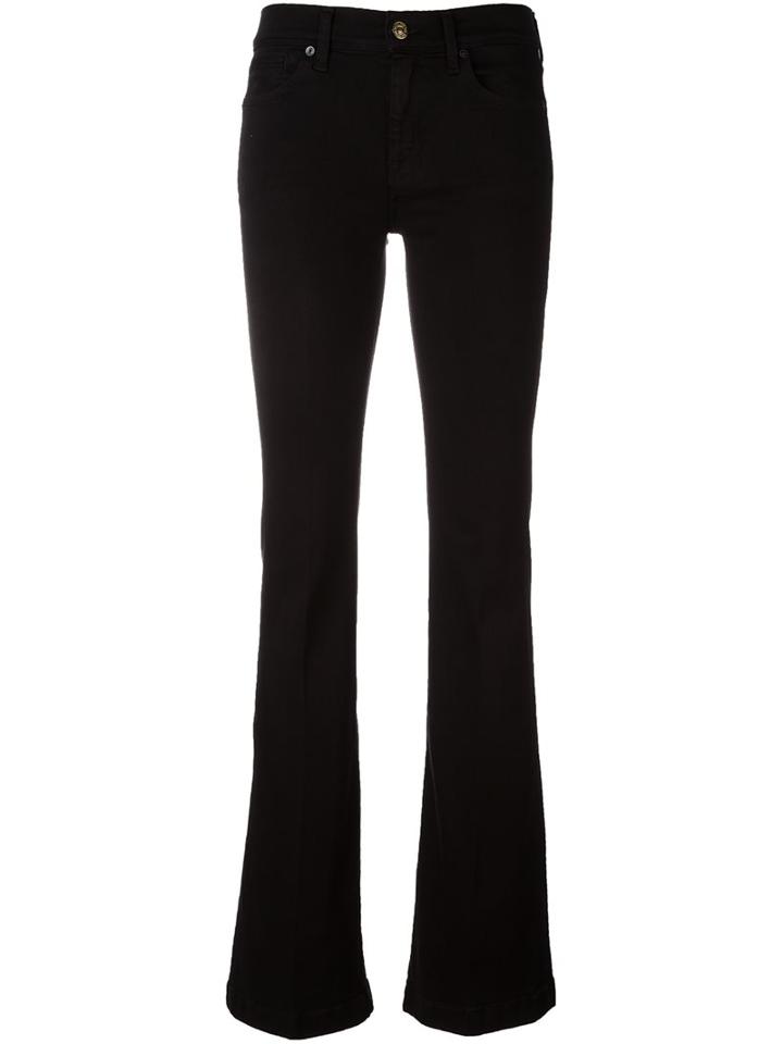 7 For All Mankind 'charlize' Bootcut Jeans, Women's, Size: 25, Black, Modal/cotton/polyester/spandex/elastane