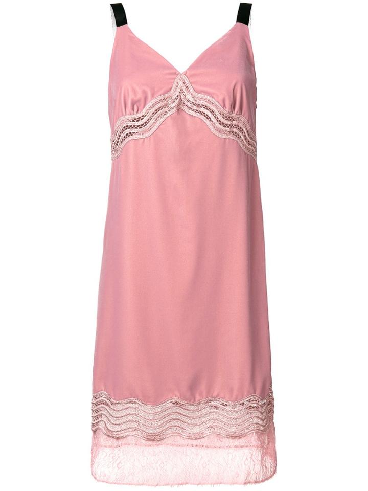 Pinko Cassetto Shift Dress - Pink & Purple