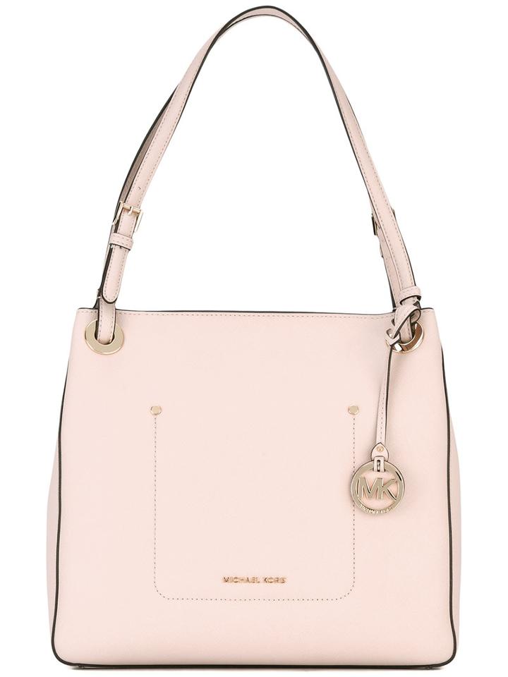 Michael Michael Kors - Logo Plaque Shoulder Bag - Women - Leather - One Size, Women's, Pink/purple, Leather