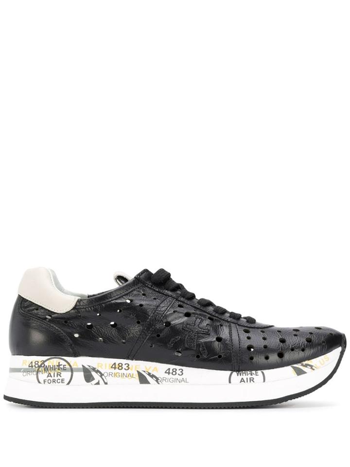 Premiata Conny Platform Sneakers - Black