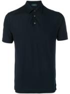 Zanone Plain Polo Shirt - Blue