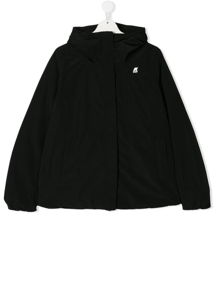 K Way Kids Teen Marguerite Thermo Coat - Black