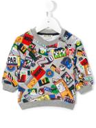Kenzo Kids - Badge Print Sweatshirt - Kids - Cotton - 6 Mth, Grey