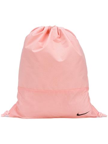 Nike Logo Drawstring Backpack - Pink