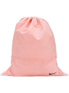 Nike Logo Drawstring Backpack - Pink