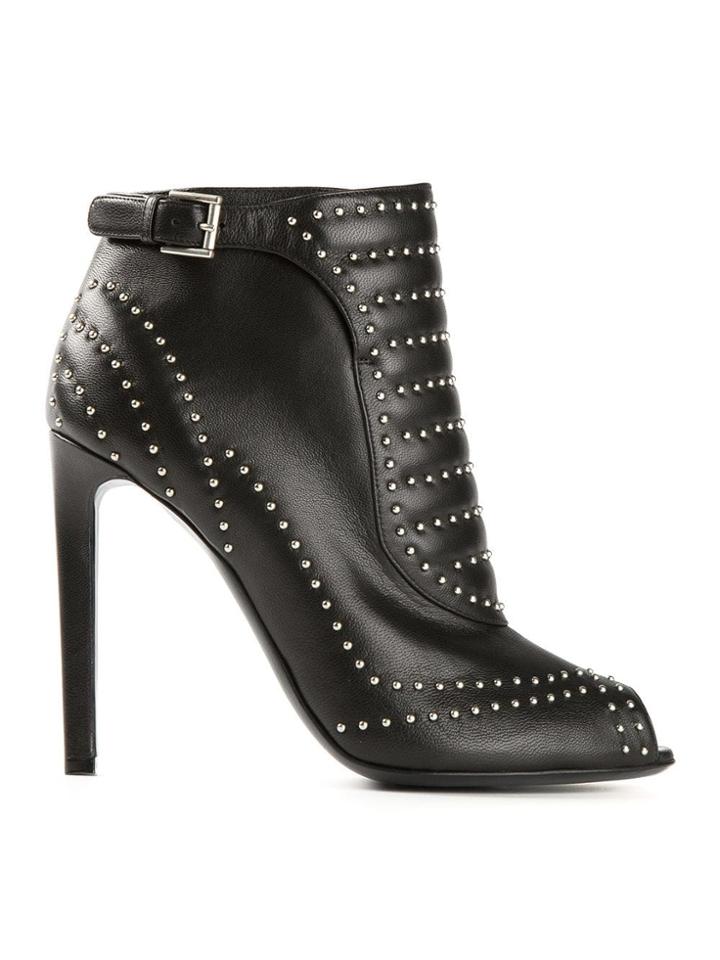 Alexander Mcqueen Studded Booties - Black
