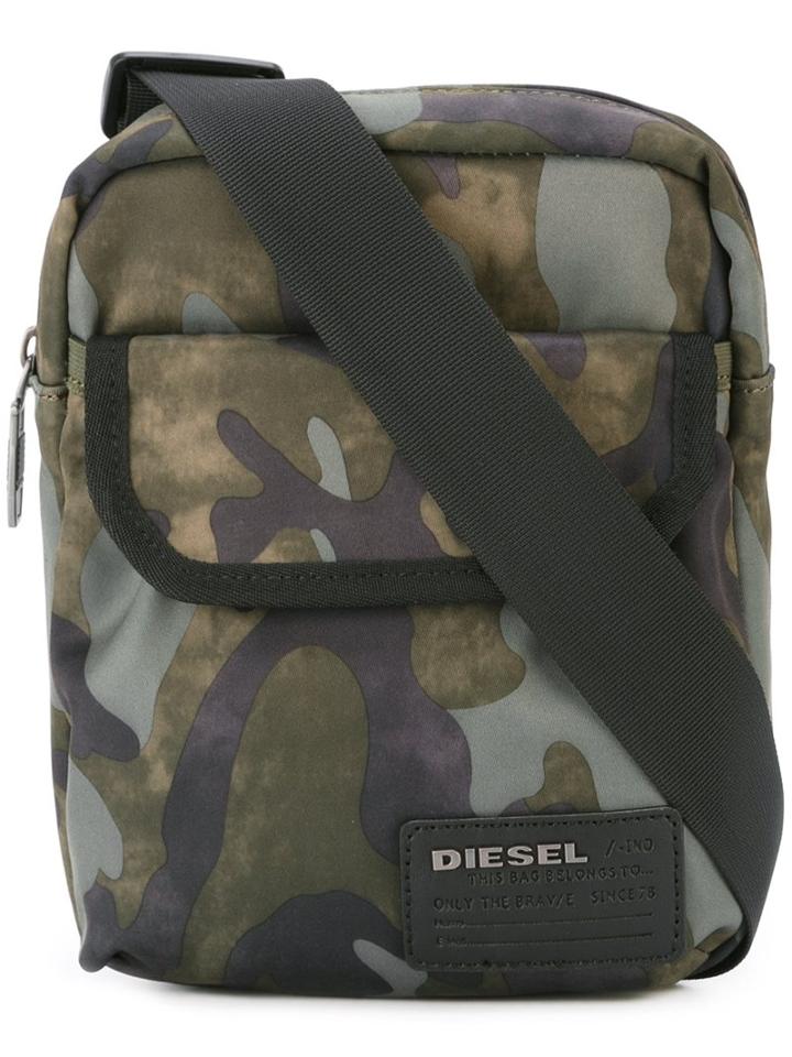 Diesel Camouflage Print Shoulder Bag