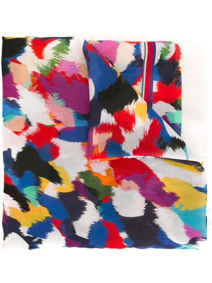 Missoni Brushstroke Print Scarf - White
